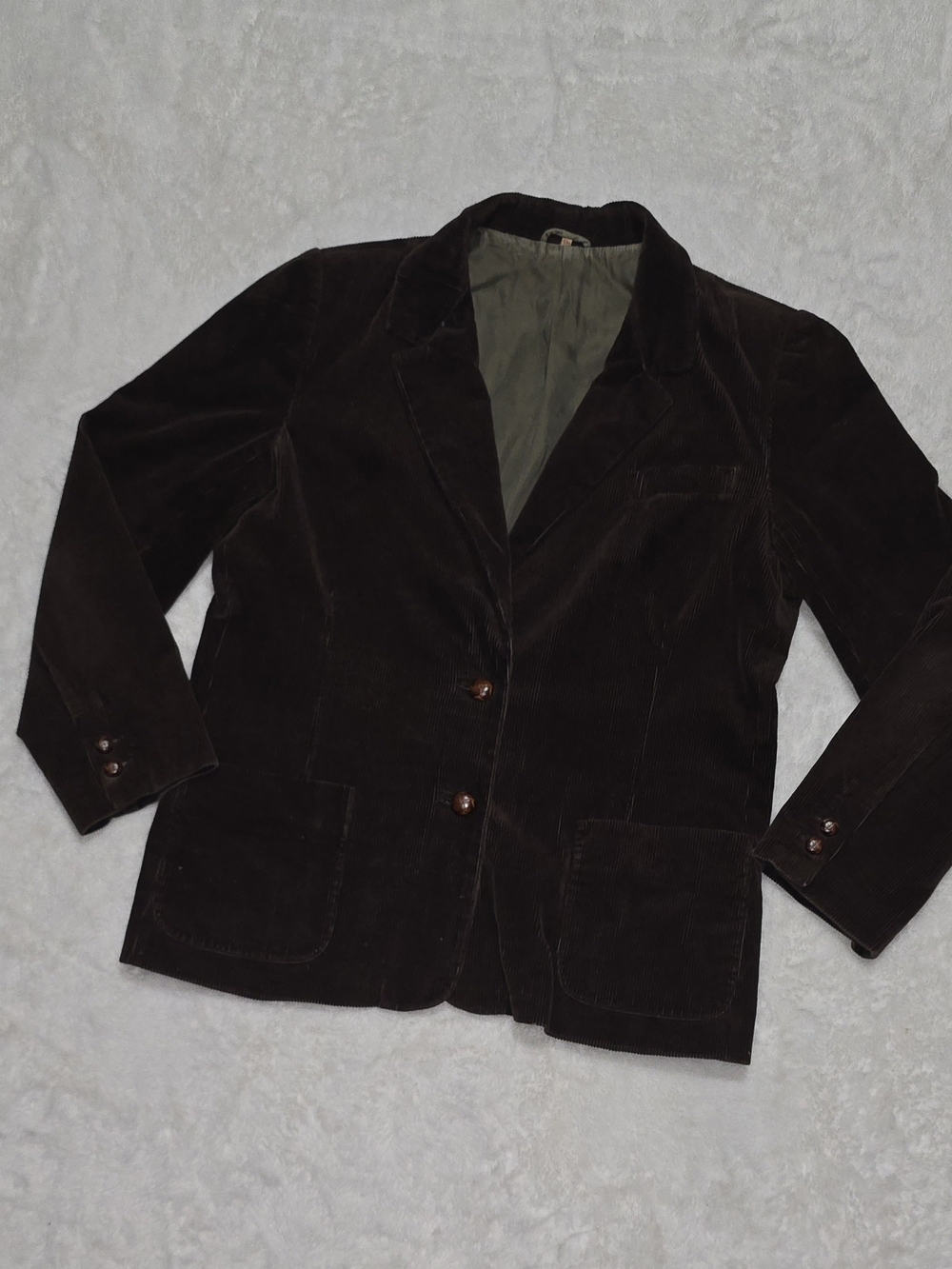 VTG Sears The Fashion Place Brown Corduroy Blazer 16 Avg